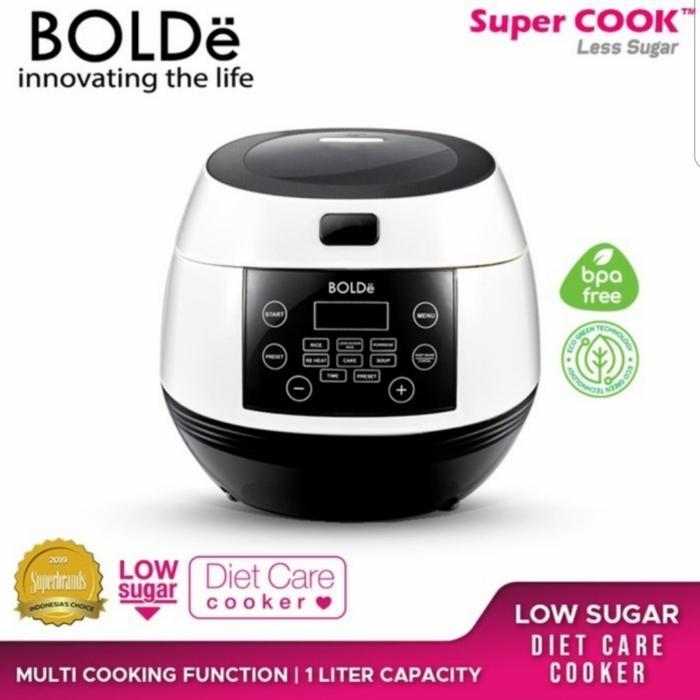 Bolde Super Cook Less Sugar Rice Cooker Low Carb 1 Liter Low Carbo
