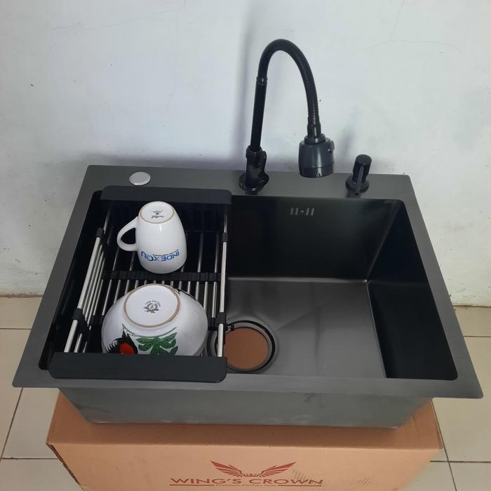 Bak Cuci Piring Stainless Hitam /Black Zink/ Kitchen Zink Hitam 6045