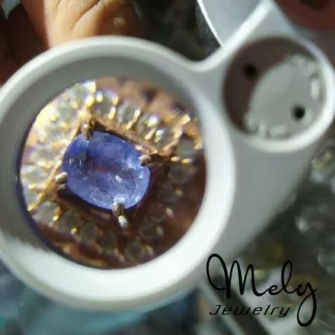 k4v7- Kaca Pembesar Magnifier 40X Lup Loupe Mikroskop Keker Batu Lampu Mati