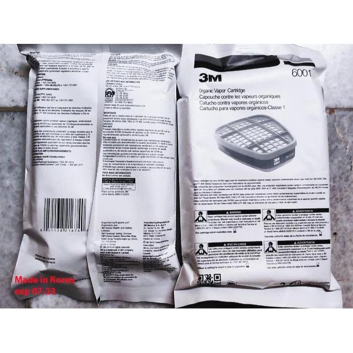 Bisa E-Katalog Filter 6001 Masker 3M / Organic Cartridge 3M 6001