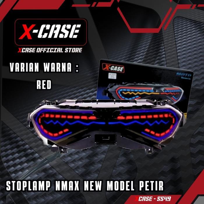 X-Case Lampu Stoplamp Nmax New Running Petir Stop Belakang Nmax Lightning New 5549