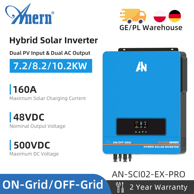 Solar Hybrid Inverter 8.2KW 10.2KW 8200W 10200W On/Off grid DC48V
