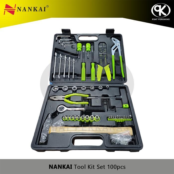 Tool Kit Set 100pcs NANKAI 194-01 Tool Box Set Perkakas Bengkel