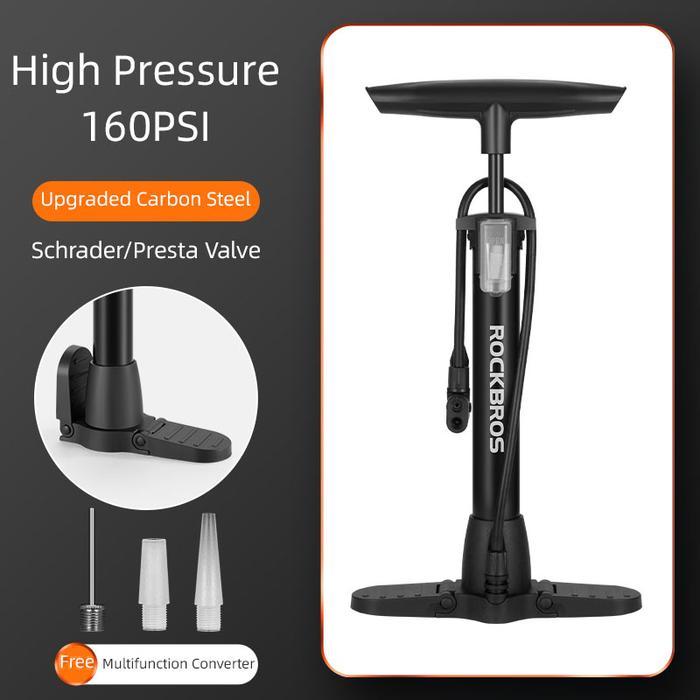 ORIGINAL Rockbros Bicycle Pump Pompa Angin Motor Sepeda 160PSI 2413001 READY STOCK