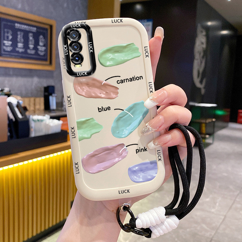 Casing Hp untuk VIVO Y20 Y20i Y20s Y20A Y20G Y12A Y12S Y11s Case Casing Cinta Pigment pola Kesing HP