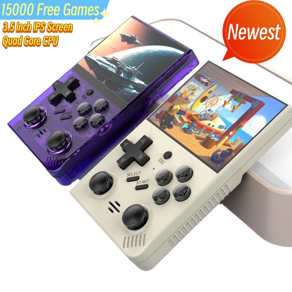 Newest 15000 Free Games Mini Handheld Game Players 3.5" IPS Screen Portable Game Console For PS1/MAM