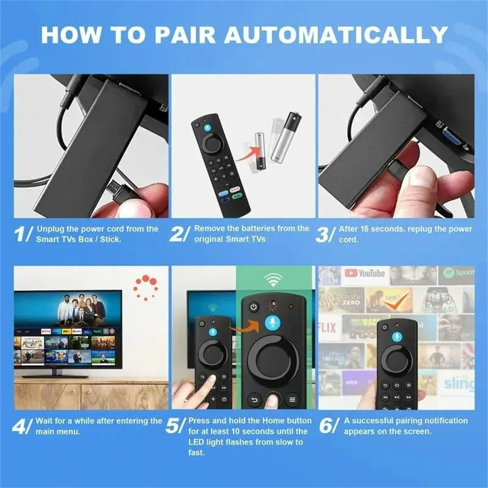 L5B83G Replacement Voice Remote Control For Fire Stick TV 3rd Gen Smart TV Stick 4K MAX Lite Fire