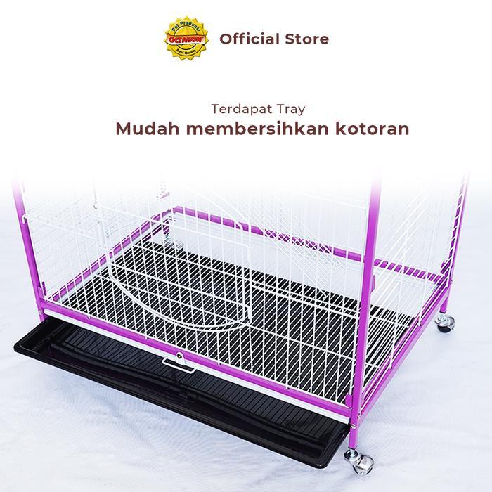 Kandang Octagon - Kandang Kucing Tingkat 3 Kandang Tingkat Kandang 3 Lantai C-221