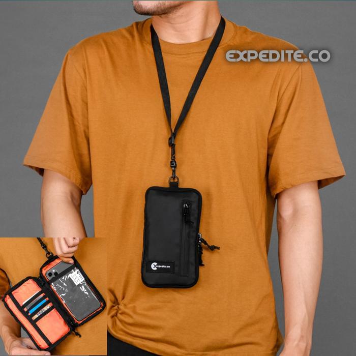 Eiger - Expedite.Co/ Tas Hp Gantungan Leher Original, Dompet Kartu Unisex