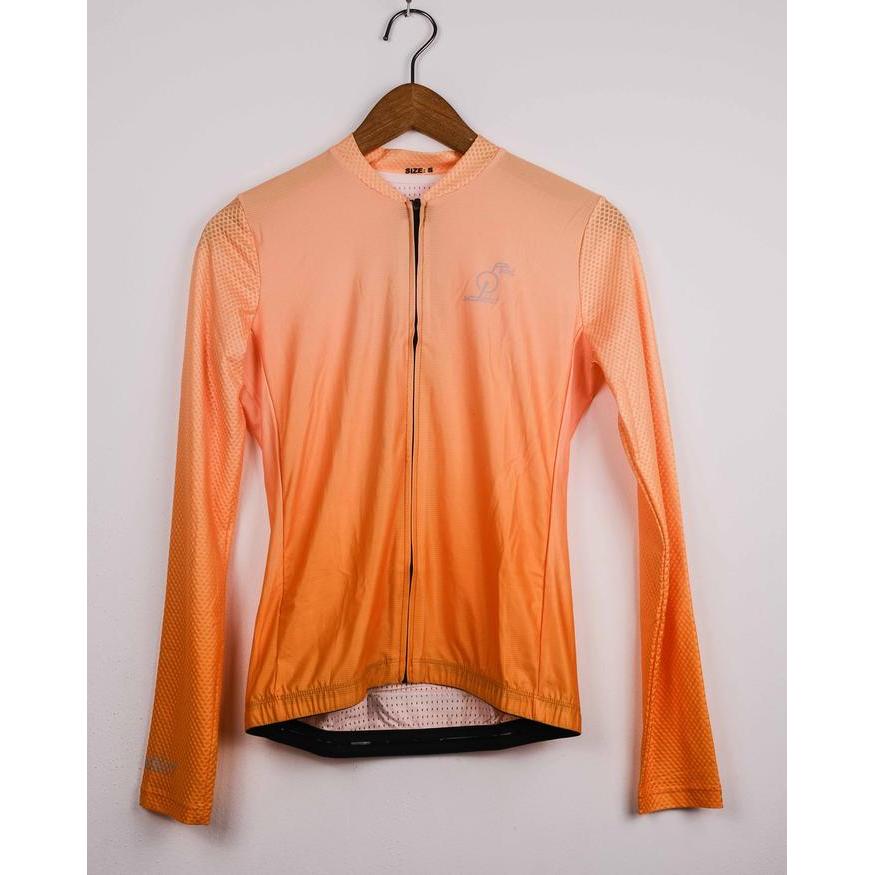 Jersey Sepeda Lengan Panjang Pria - GRADIENT ORANGE