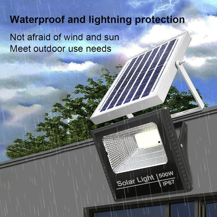 PHILIPS Beli 1 Gratis 1 5000W Lampu Tenaga Surya Kabel 10 MeterTenaga Surya Panel Surya Lampu Sorot