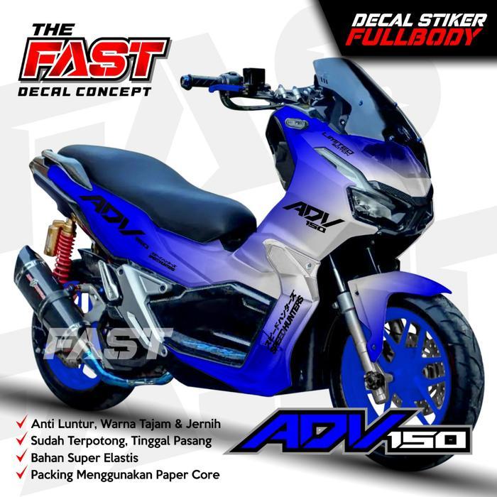Decal Adv150 Fullbody Bunglon Variasi Sticker Striping Decal Yamaha Adv150, Sticker Decal Adv150