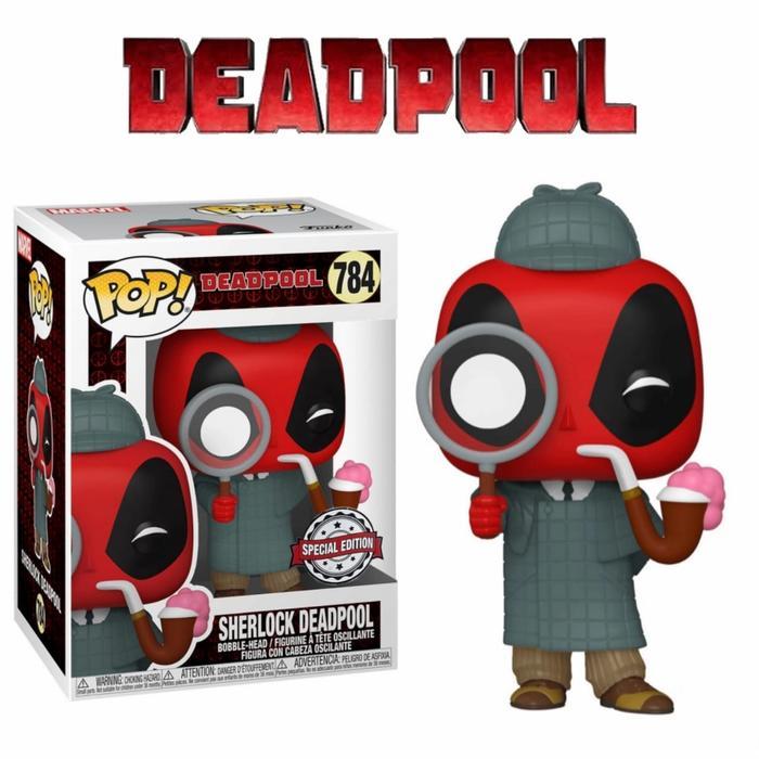 ORIGINAL FUNKO POP MARVEL DEADPOOL - SHERLOCK DEADPOOL (EXCLUSIVE)