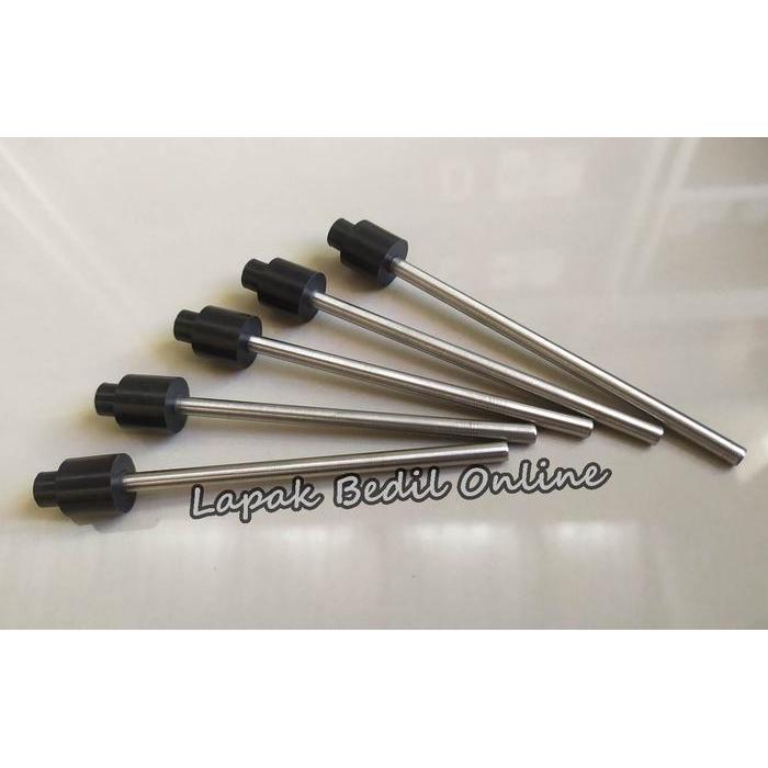 "New" Pentil Tabung Full Teflon 12mm Hitam Datar AS 4mm