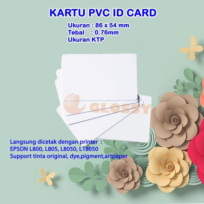 [] Kartu PVC Polos / ID Card PVC / Blank Card PVC Printer Print Inkjet