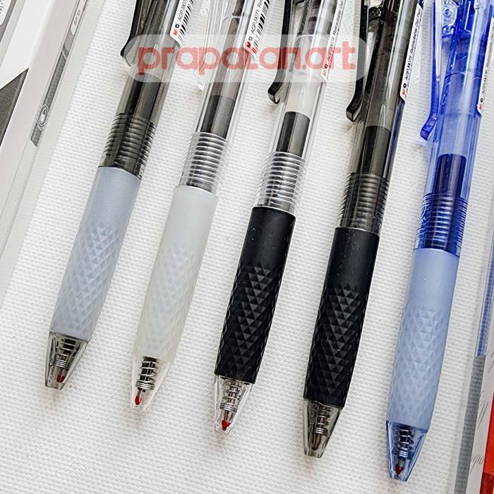 M&G Retractable Gel Pen Titan 0.38Mm-1.0Mm Pena Jel Pulpen