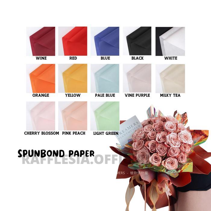 KAIN SPUNBOND PREMIUM BUKET SPUNBOND IMPORT FLOWER WRAPPING PEMBUNGKUS KERTAS BUKET BUNGA
