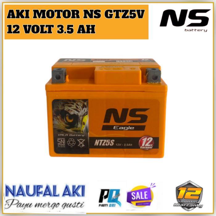 Aki Motor Honda Beat FI ESP Karbu Supra X 125 Honda Blade NS Eagle GTZ5 Aki Kering Garansi 1 Tahun