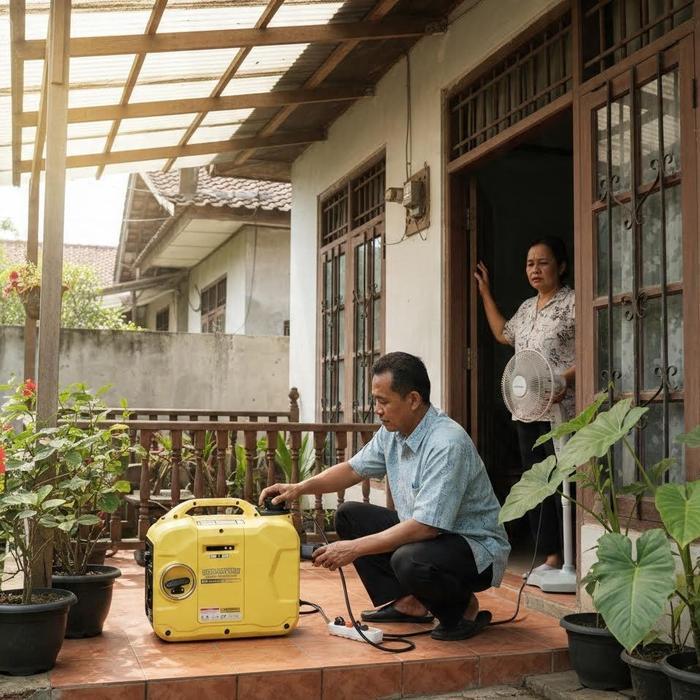 Genset 1000 Watt Champion Mini Silent Inverter CEM 1500IS / Genset Mini 1000 1200 Watt