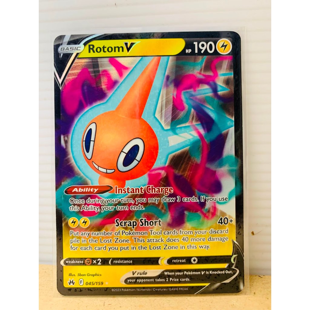 Rotom V #45 Pokemon Crown Zenith