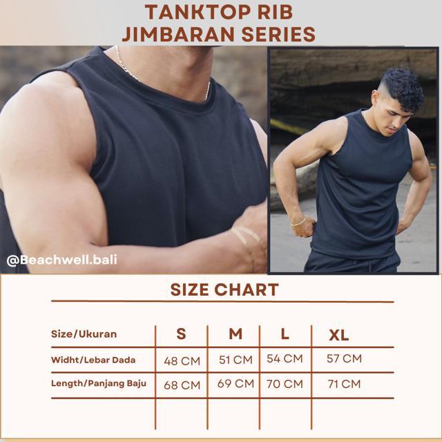 Satu Set Pakaian Pria Rib Series Jimbaran Kaos Tanktop Rib Dan Celana Boardshort Rib Series Jimbaran