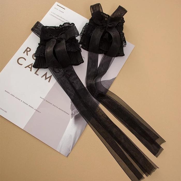 READY Ruffles Cuff Sleeves Tambahan Lengan Baju Manset Tangan Cosplay Handsock Lolita Aksesori