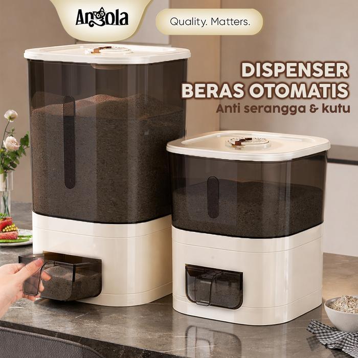 TP Angola Dispenser Tempat Beras 5kg-10kg Rice Dispenser E50A-E51A Tempat Wadah Penyimpanan Beras