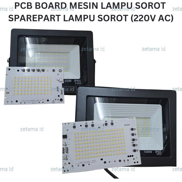 Modul Led Lampu Sorot Pcb Board Mesin Lampu Sorot Refill 220V Ac