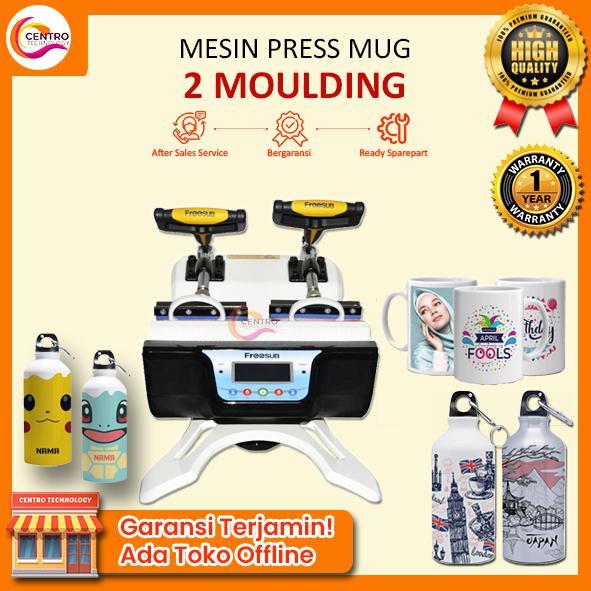 Mesin Press Mug Digital 2 Moulding / Mesin Press Mug Twin