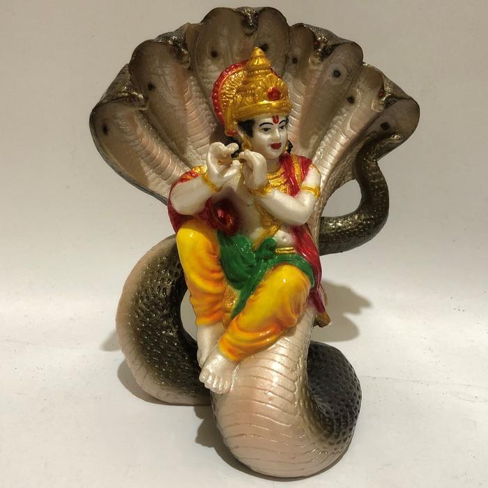 Gandemmart - Patung Dewa Krishna Bermain Suling/Krishna/Patung Krishna/Patung Krisna/Krishna Duduk