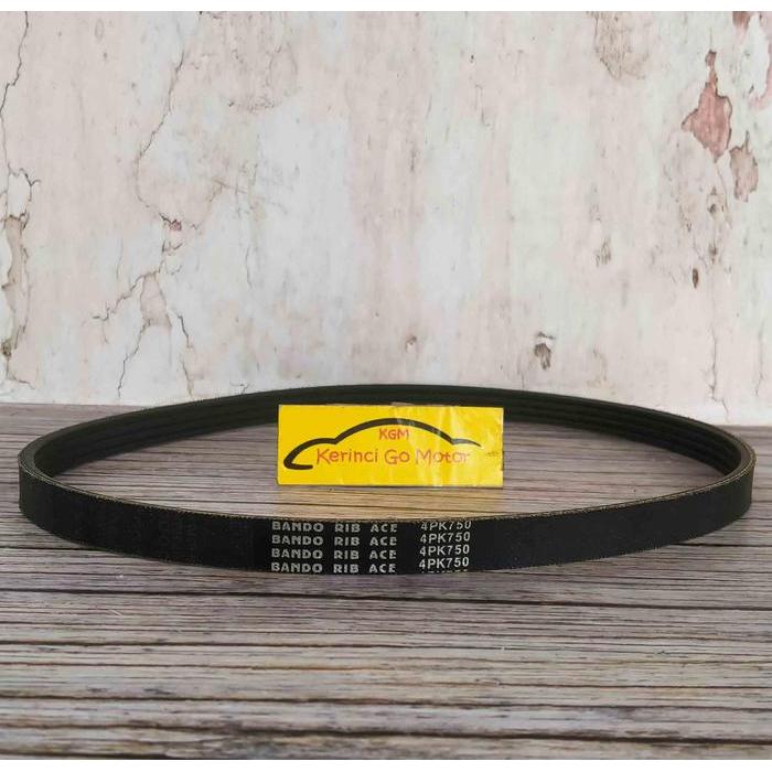 Bando Van Belt 4Pk 750 Rib Belt Tali Kipas 4Pk-750 Fan Belt Alur
