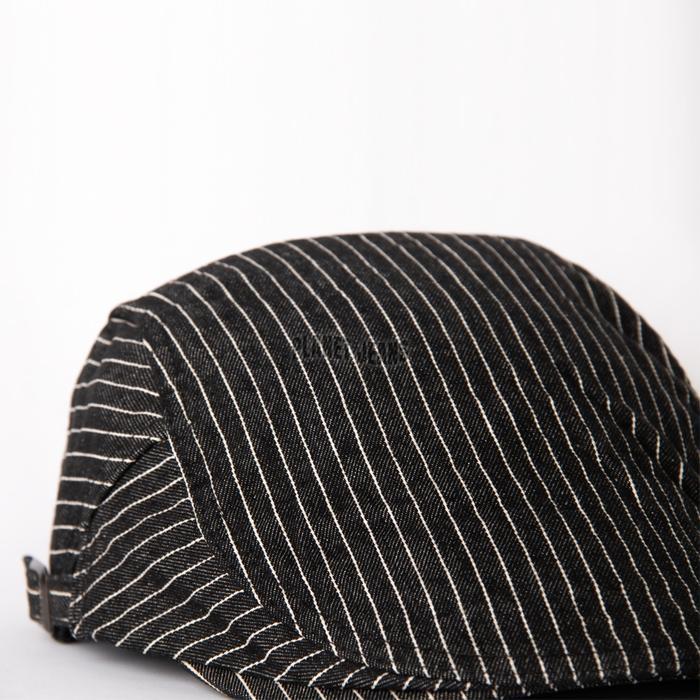 READY Topi Flat Cap Denim Salur Pelukis Vintage Baret Newsboy Hat Stripe - FC06 Planet Jeans
