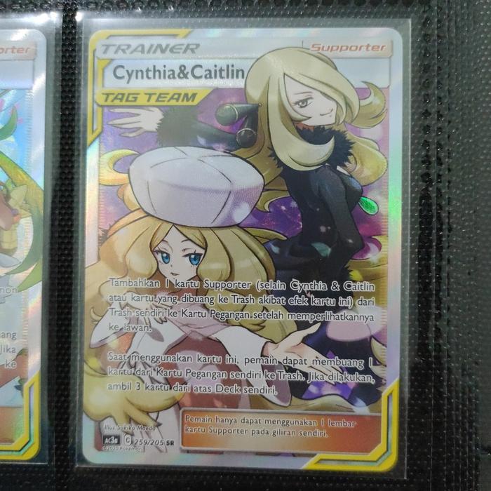 Pokemon TCG Indonesia Cynthia & Caitlin AC3a 259/205 SR