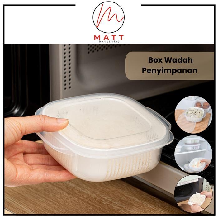 MATT Kotak Makan Bekal Mini Tempat Nasi Lunch Box Wadah Nasi/ Wadah Penyimpanan Makanan/Wadah