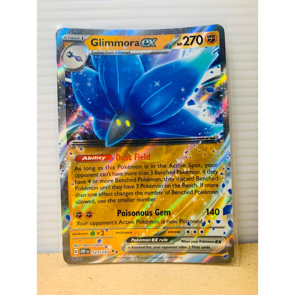 Glimmora ex #123 Pokemon Obsidian Flames