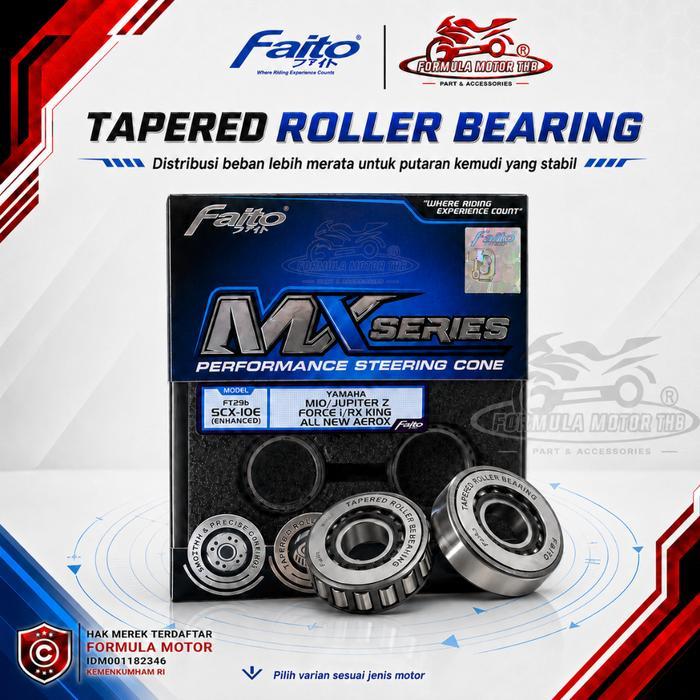 Komstir Faito Mx-Series Original Tapered Roller Bearing Komstir Bambu Faito Semua Jenis Motor [Beat