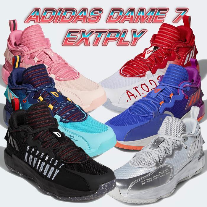 TERLARIS Sepatu Basket Adidas Dame 7 Extply Original Asli READY