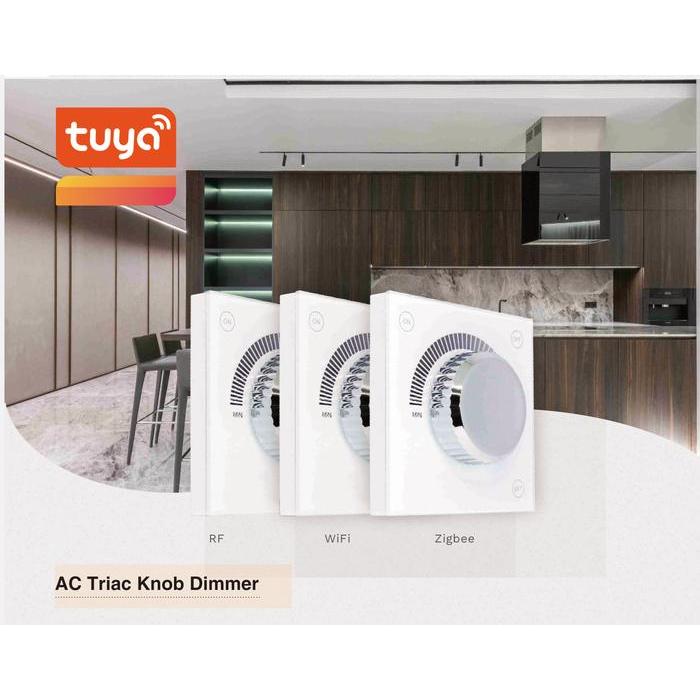 Smart Dimmer Knob Tuya Wifi Zigbee 0-100% Led