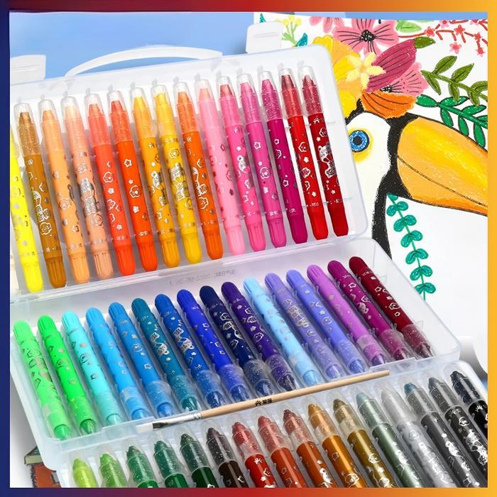 KRAYON WARNA / CRAYON GRASP / CRAYON GRASP MATA SEDANG / SILKY CRAYON / WATER SOLUBLE CRAYON