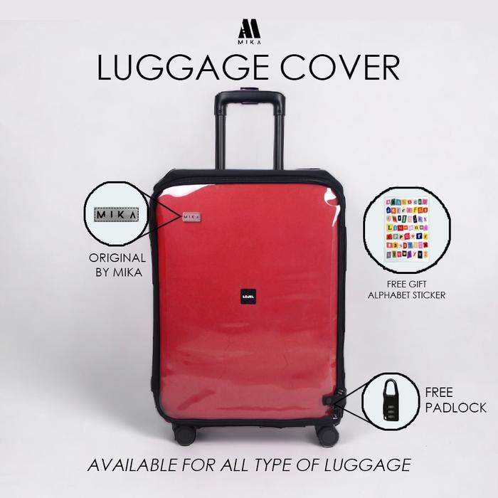 MIKA LUGGAGE COVER KOMBINASI MIX KAIN SARUNG PELINDUNG KOPER CABIN BAGASI 20inch 22inch 24inch