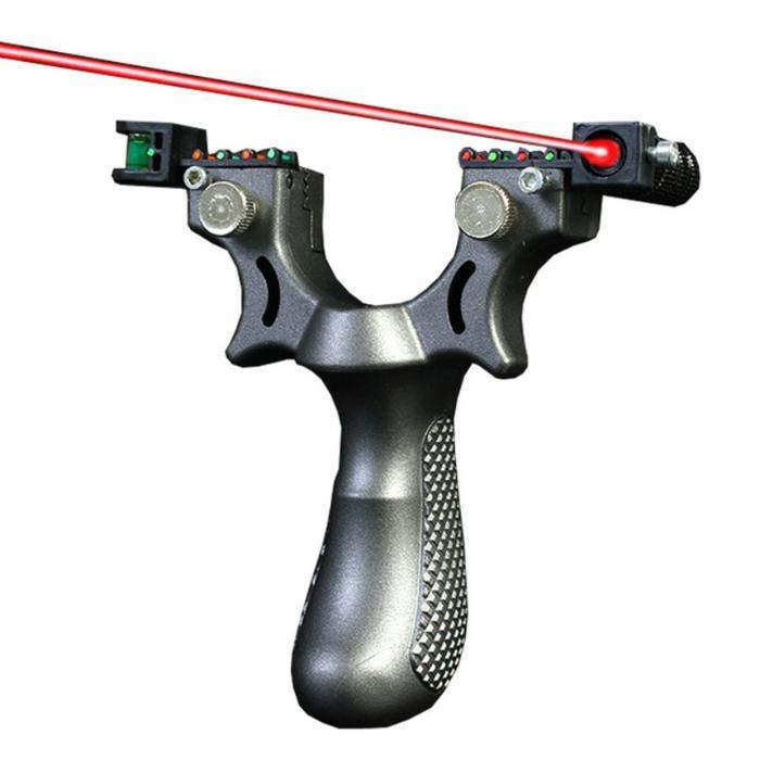 SALE Ketapel Besi Tactical Laser sight Presisi slingshot flatband Waterpass