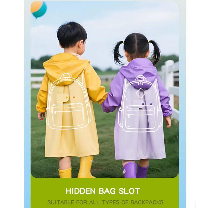ORIGINAL Zhengyu Cute Kids Raincoat PU Cartoon Style Jas Hujan Lucu Anak Mantel Hujan Anak Sekolah