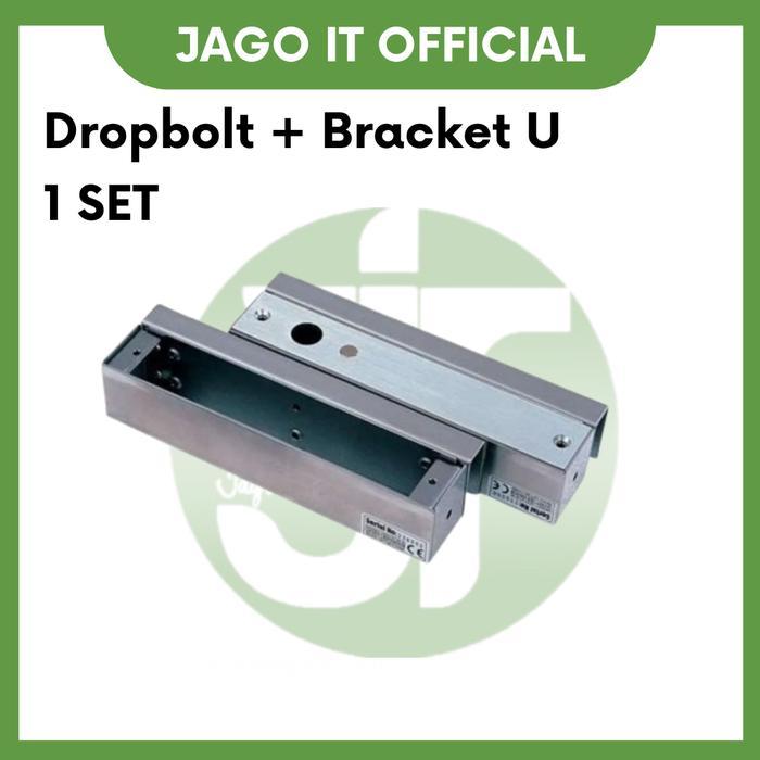 Cunda Shop - Dropbolt Satu Set / Drop Bolt Pintu Kaca Frameless + Bracket U Terbaru 