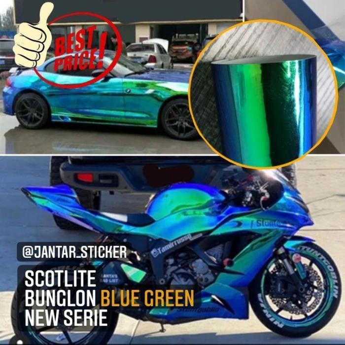 Terbaru Scotlite Bunglon Premium Sticker Skotlet Bunglon Chameleon Scotlet Motor Mobil Jenis Bunglon