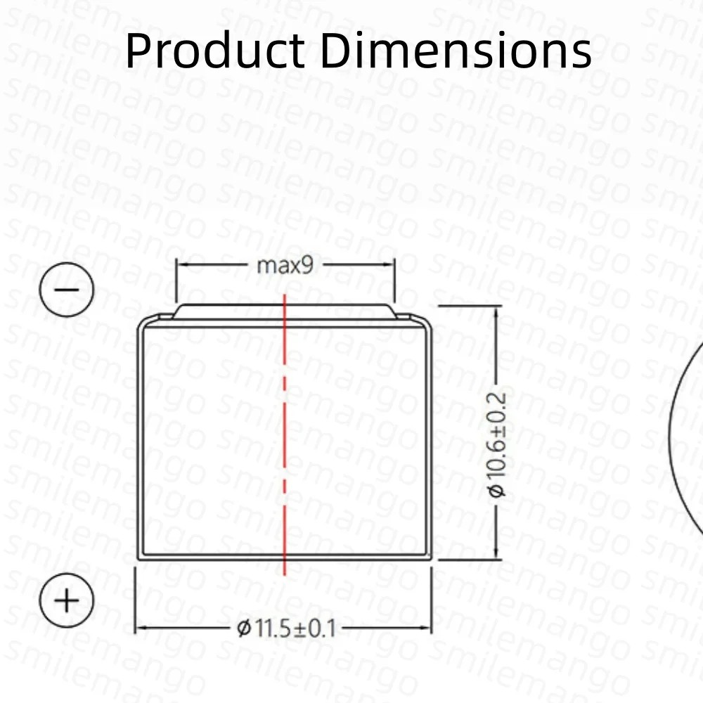 CR13N 170mAh Lithium Battery Cells 3V CR13N CR13N M6 M7 DL13N CR13N HighDischarge High Current