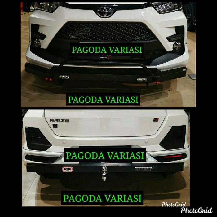 Paket Tanduk Led Dan Towing Mobil Raize / Rocky 2021