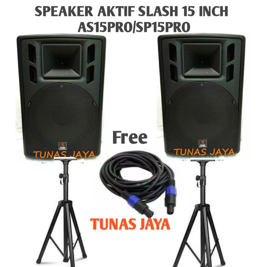 Speaker Aktif Pasif 15 inch 500watt SLASH AS15PRO SP15 PRO