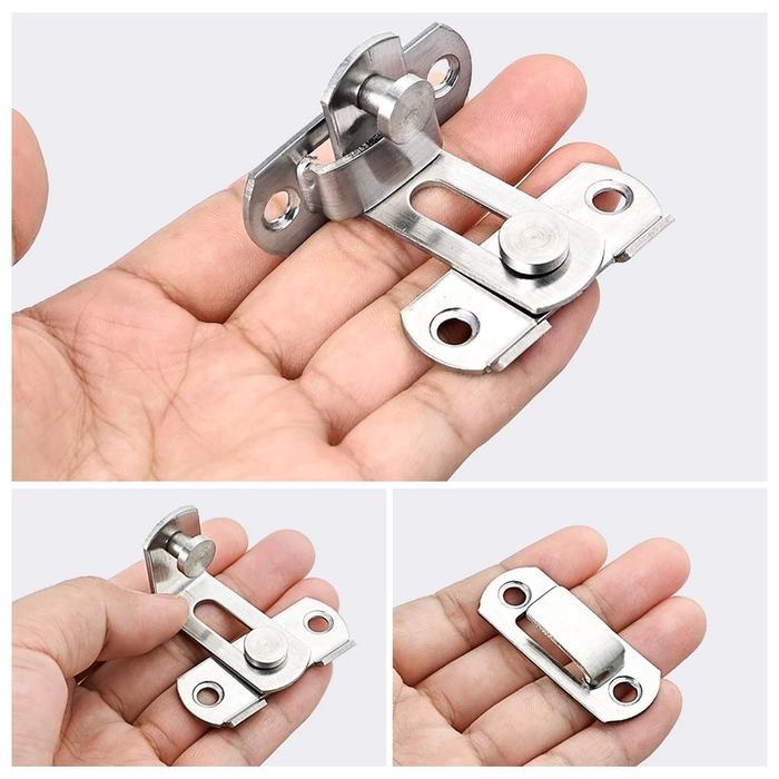 "Slot pintu geser Slot Pintu Geser Sliding Lurus Grendel Slot 90/180 Stainless Lemari Slot Pintu