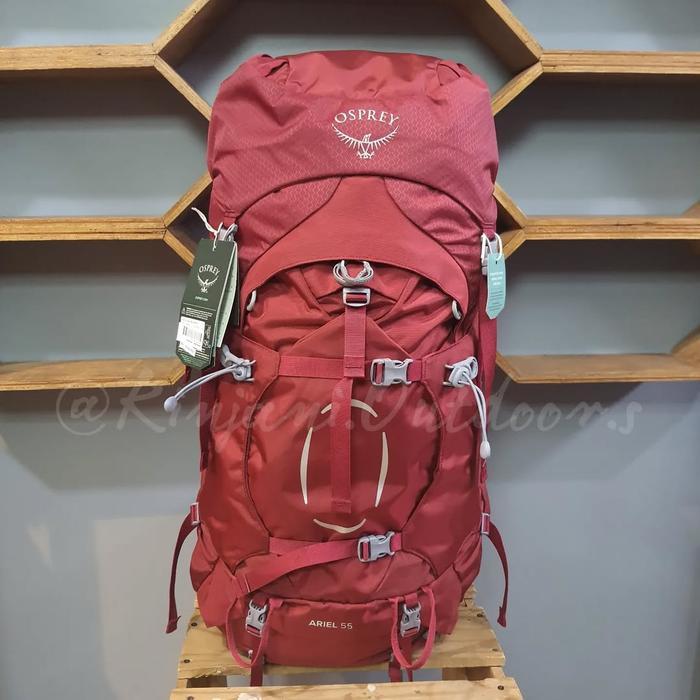 ASLI OSPREY ARIEL 55 S21 BACKPACK PRODUCT OSPREY CARRIER ARIEL S21 OSPREY HIKING BACKPACK TAS GUNUNG