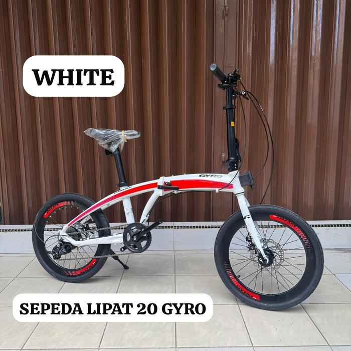 Sepeda Lipat 20 GYRO Alumunium - WHITE